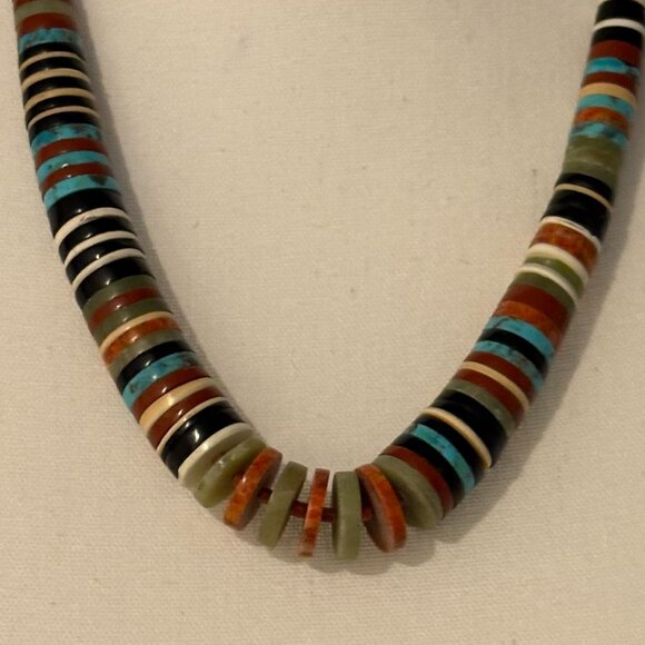 Multicolored Southwestern Necklace - Picture 2 of 7